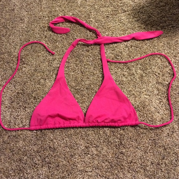 Victoria's Secret pink triangle swimsuit top