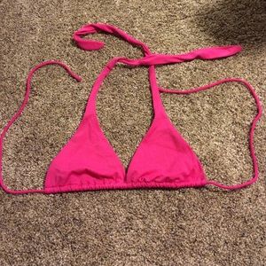 Victoria's Secret pink triangle swimsuit top