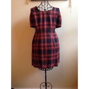 Plaid Formfitting Dress