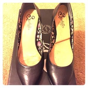 Seychelles Black Kitten heels