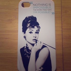Audrey Hepburn iPhone 4/4S case