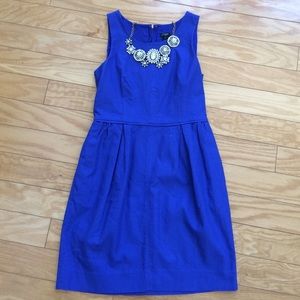 JCrew Blue Cotton Cocktail Dress