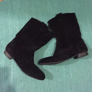 SOLD Banana Republic black suede boots size 5.5