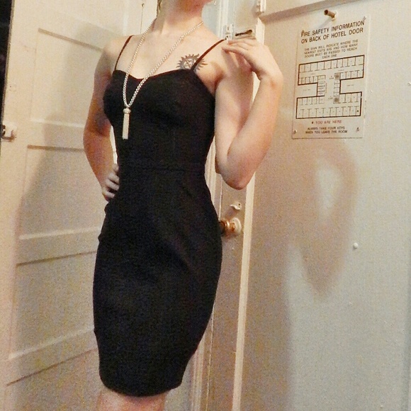 LBD with Faux Corset Detailing