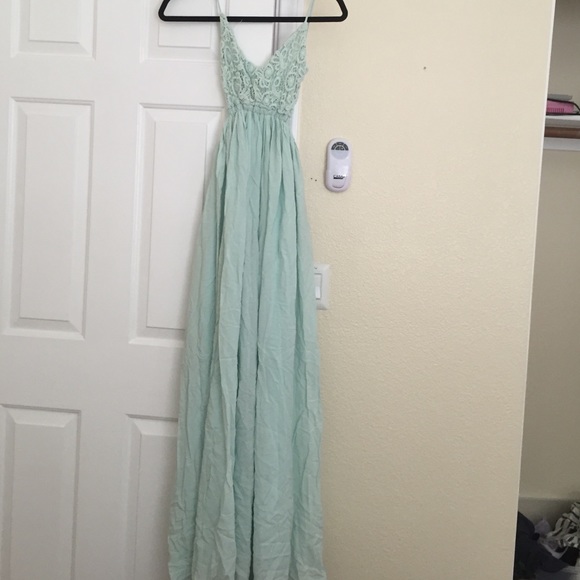 Light blue knit dress