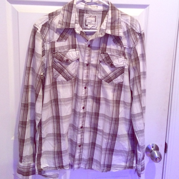 Men's slim fit large BKE dress shirt