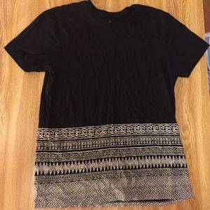 Men's Armani Exchange black tshirt with print