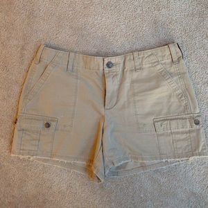 Khaki shorts from Gap
