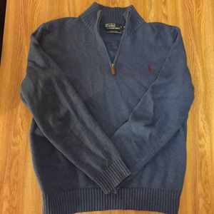 Men's Polo half zip sweater