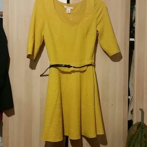 Long sleeve skater dress