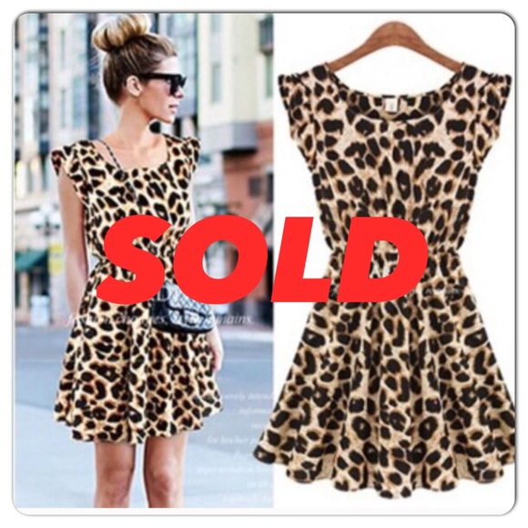 Leopard Skater Dress