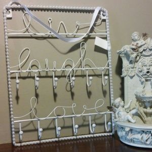 Live, Laugh, Love hanging Jewelry holder