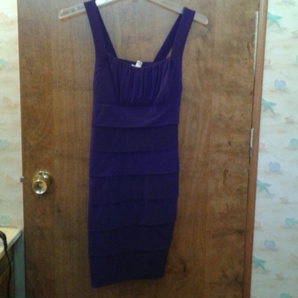 Purple cocktail dress