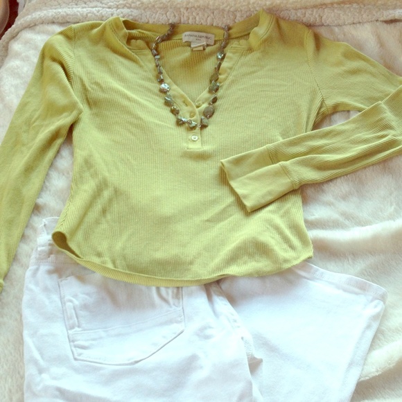 Banana republic long sleeve cotton top
