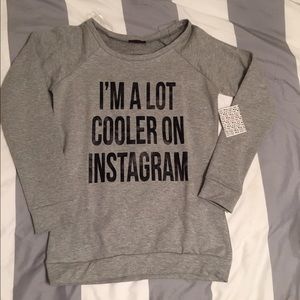 Heather grey sweet top with ribbed back