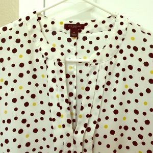 Ann Taylor Polka Dot Blouse