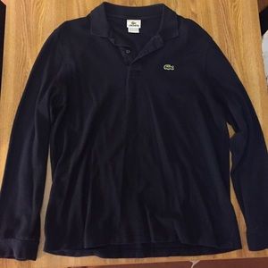 Men's Lacoste long sleeve polo