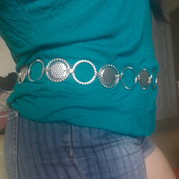 Silver circle belt