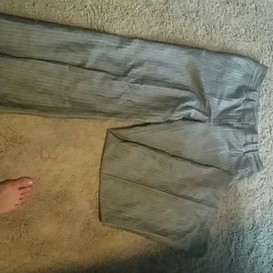 Express Pants and Vest grey pinstripe