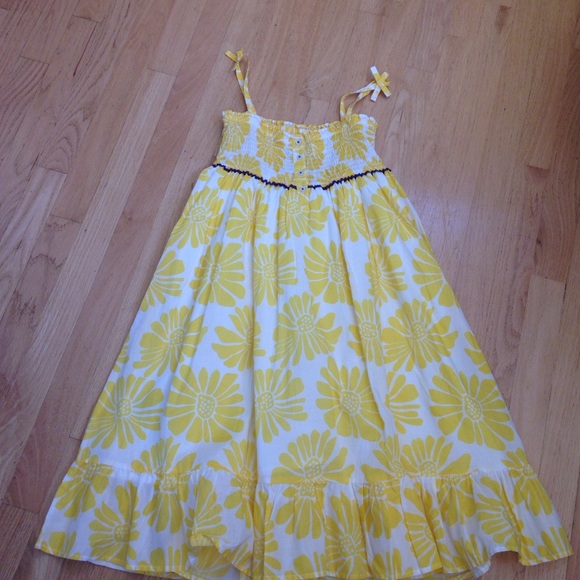 yellow and white sundress