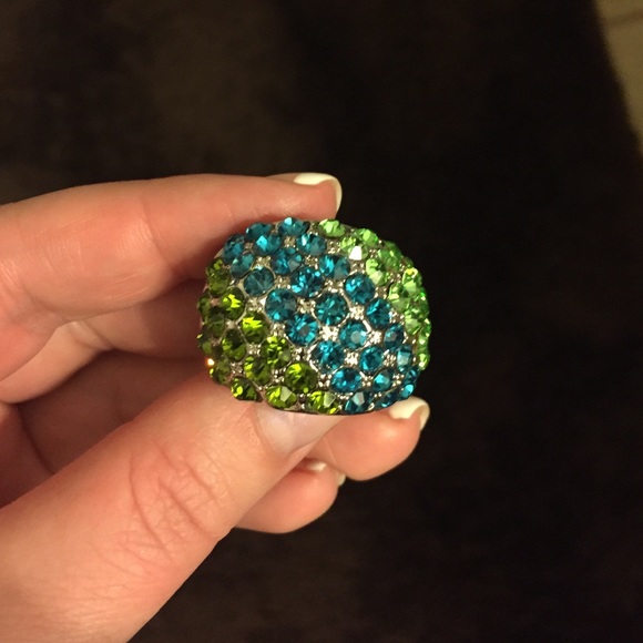Blue and green ring