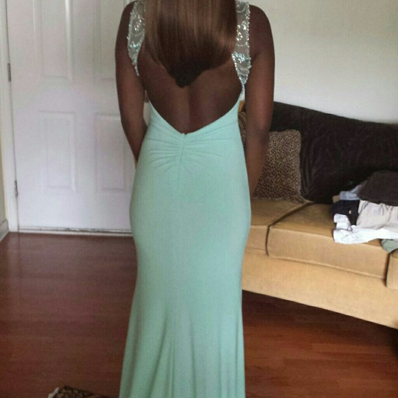 Aqua prom dress!! - Picture 3 of 4