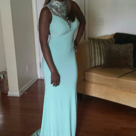 Aqua prom dress!! - Picture 4 of 4