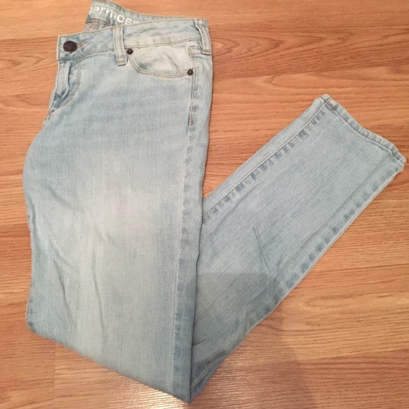 Light blue skinny jeans