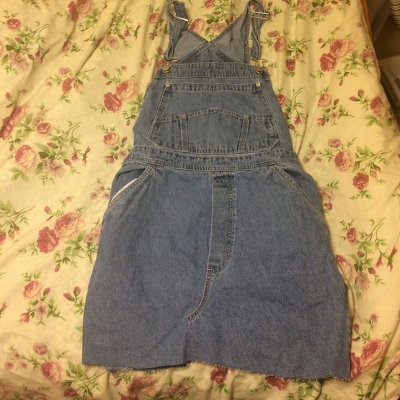 Urban Renewal Short Denim Overall Dress