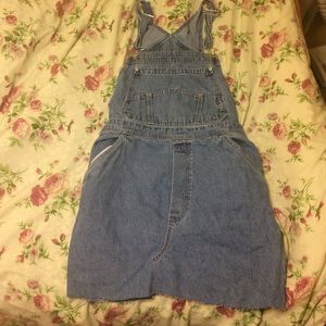 Urban Renewal Short Denim Overall Dress