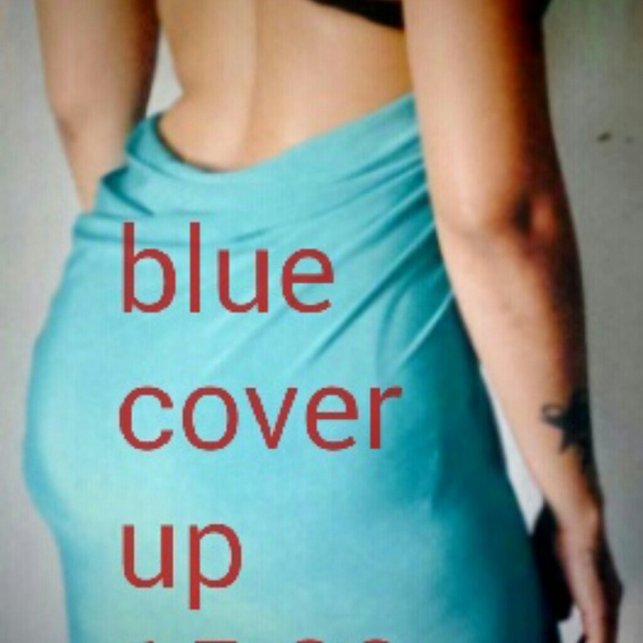 Blue swimsuit cover up