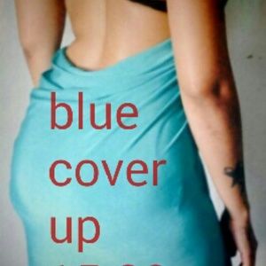 Blue swimsuit cover up