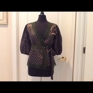 Brown very cute Bebe blouse