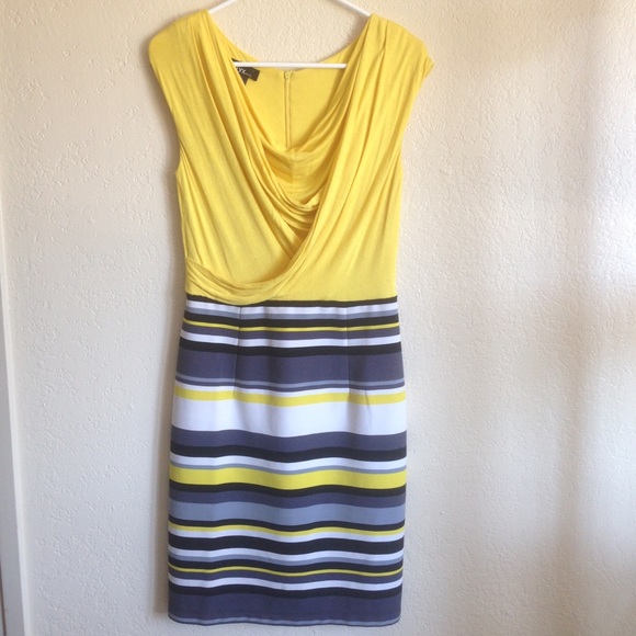 Yellow striped dress