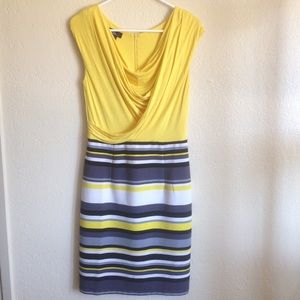 Yellow striped dress