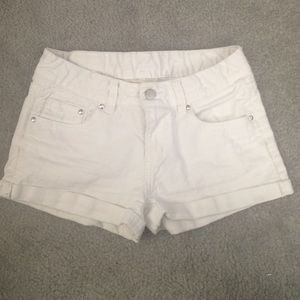 White H&M shorts