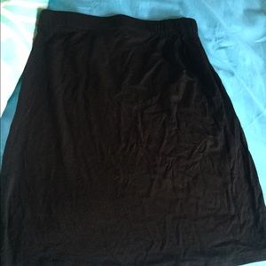 Black tight short skirt