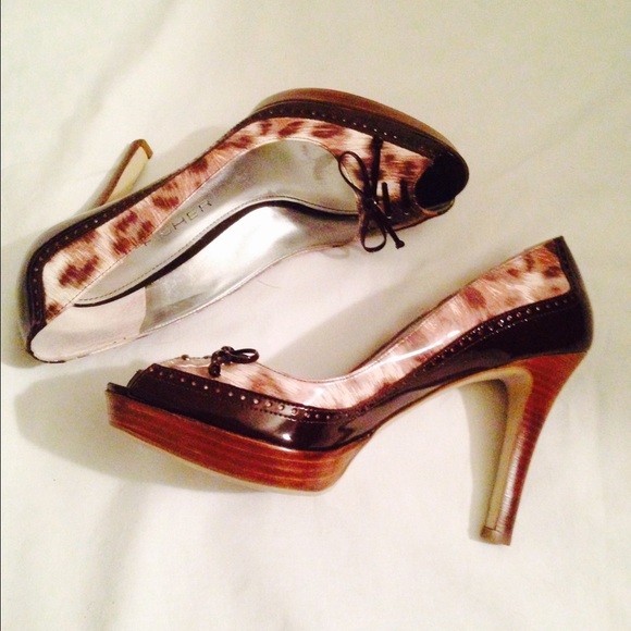 H/P 🎉 Mark Fisher Vica brown heel 👠
