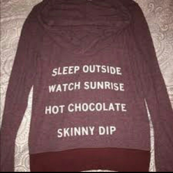 SOLD LOCALLY Wildfox Burgundy Camping Zip Hoodie - Picture 3 of 3