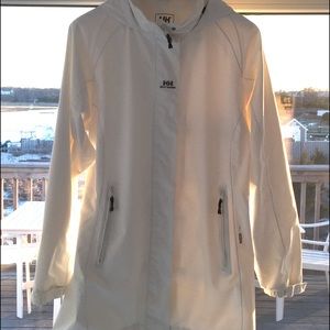Helly Hansen white rain jacket XL