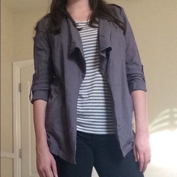 Life in Progress Gray Drape Cardigan