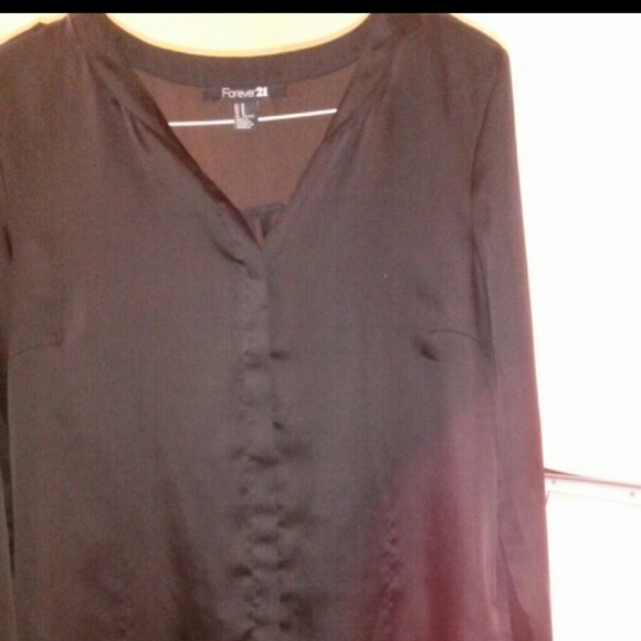 Silk button up - Picture 2 of 2