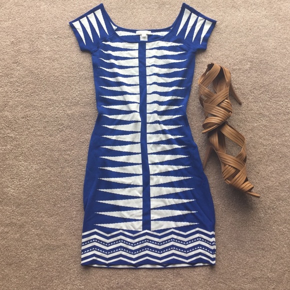 Blue and White Dress