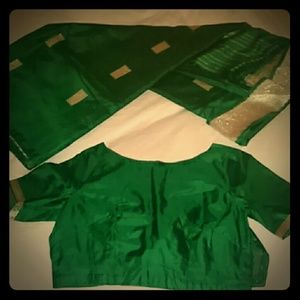 Gorgeous Green Silk Sari
