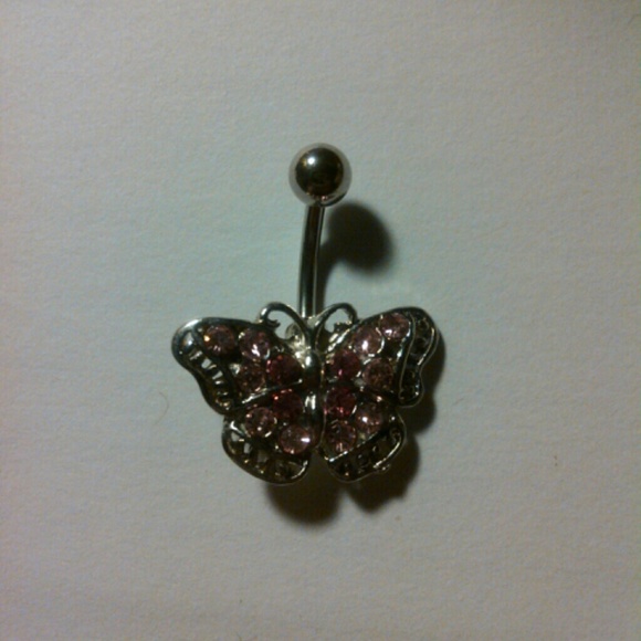 Butterfly belly ring