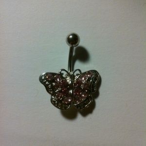 Butterfly belly ring