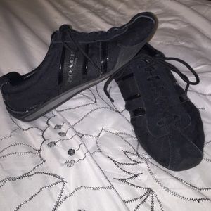Authentic black coach sneakers