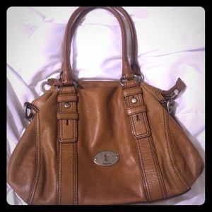 Fossil brown leather purse