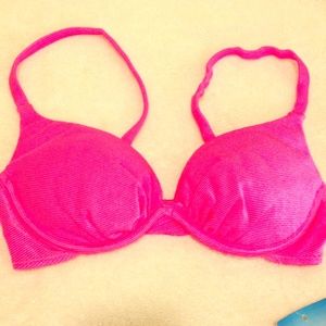 Hot pink bikini top