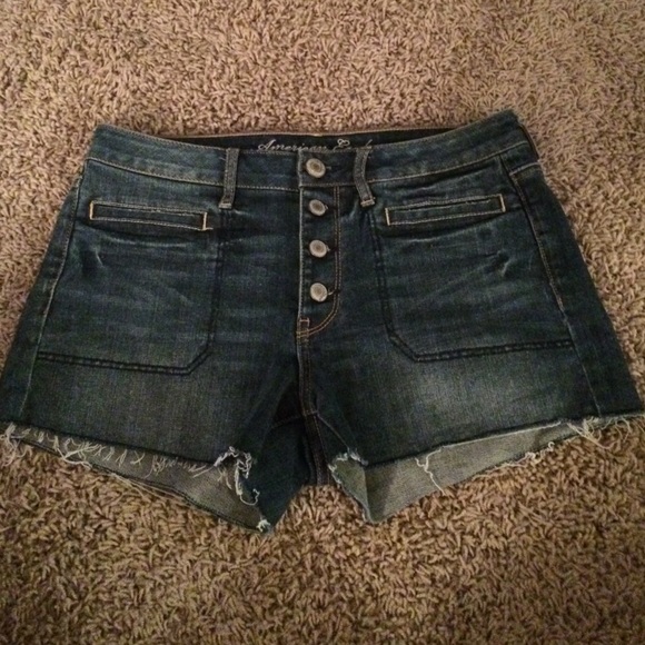 American eagle high waisted denim shorts